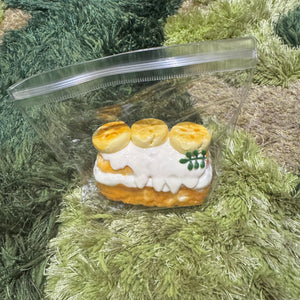 SqueezySweets Triple Banana Puff, komplett handgefertigtes Squishy-Spielzeug